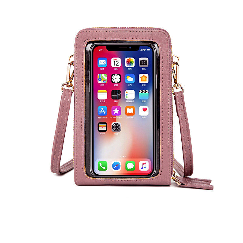 Touchable Screen Crossbody Mini Cell Phone Bag