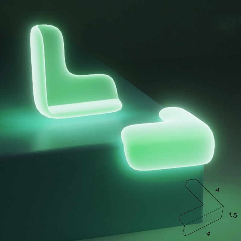 New Luminous Anti-collision Angle Transparent Soft Bag Sticker Silicone