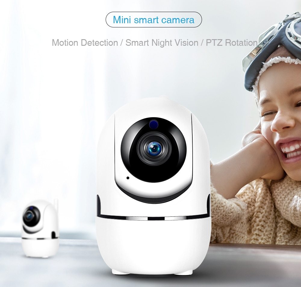 1080P Home Security Surveillance Auto Tracking Camera US Plug