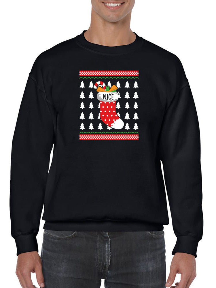 Nice Christmas Sock Hoodie -SmartPrintsInk Designs
