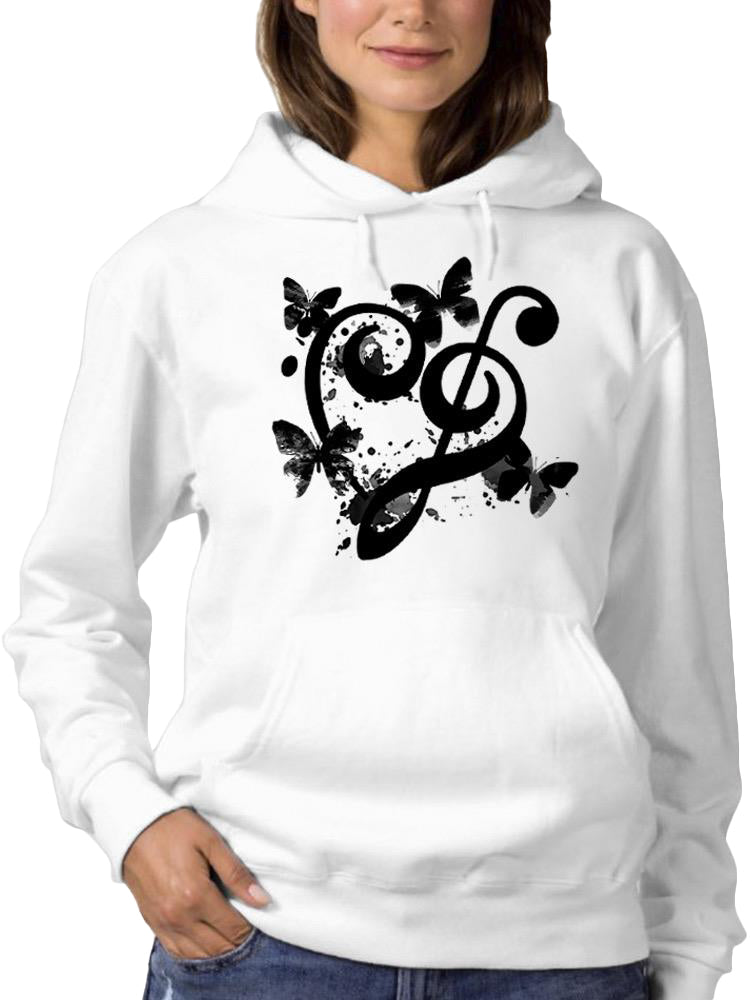 Black Butterflies Hoodie -SPIdeals Designs