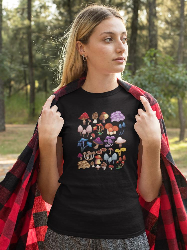 Mushroom Art T-shirt -SmartPrintsInk Designs