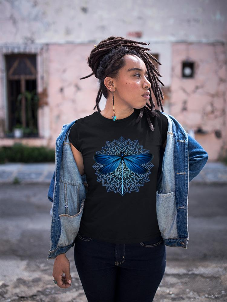 Dragonfly And Pattern T-shirt -SPIdeals Designs