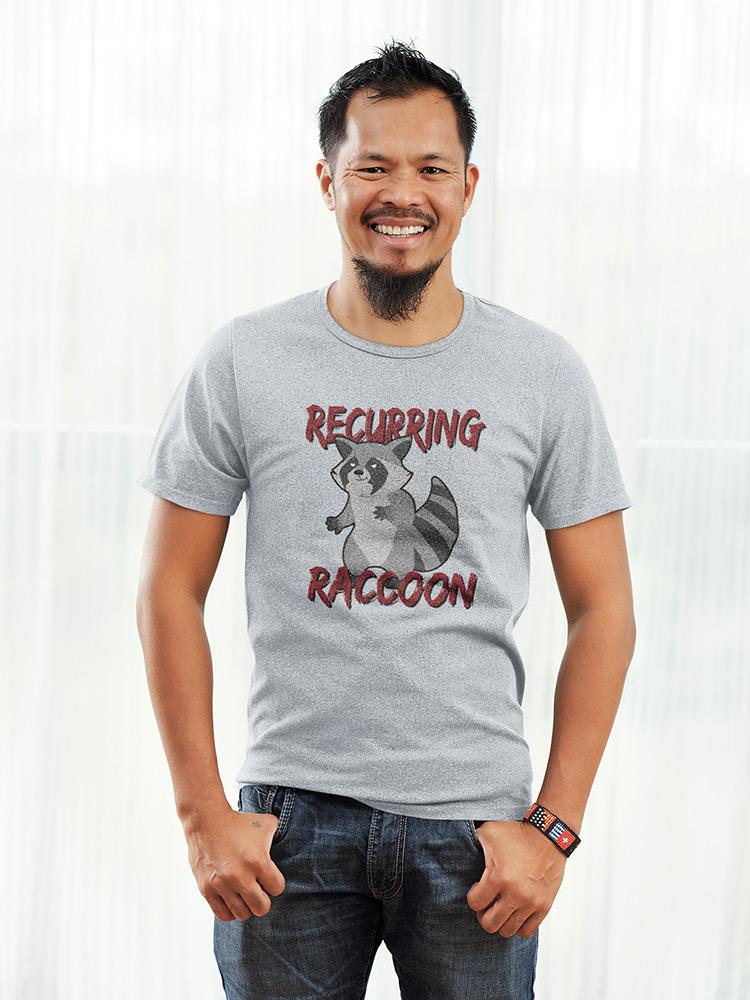 Recurring Raccoon. T-shirt -SmartPrintsInk Designs