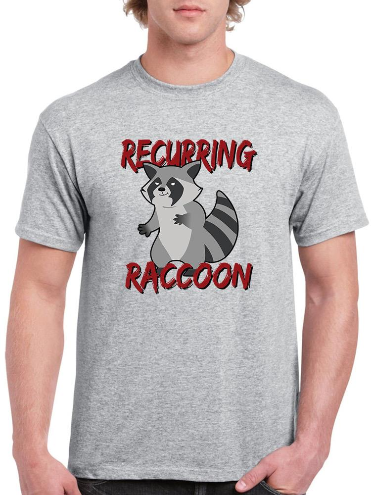 Recurring Raccoon. T-shirt -SmartPrintsInk Designs