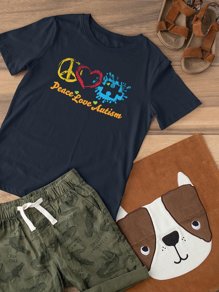 Peace Love Autism. T-shirt -SmartPrintsInk Designs
