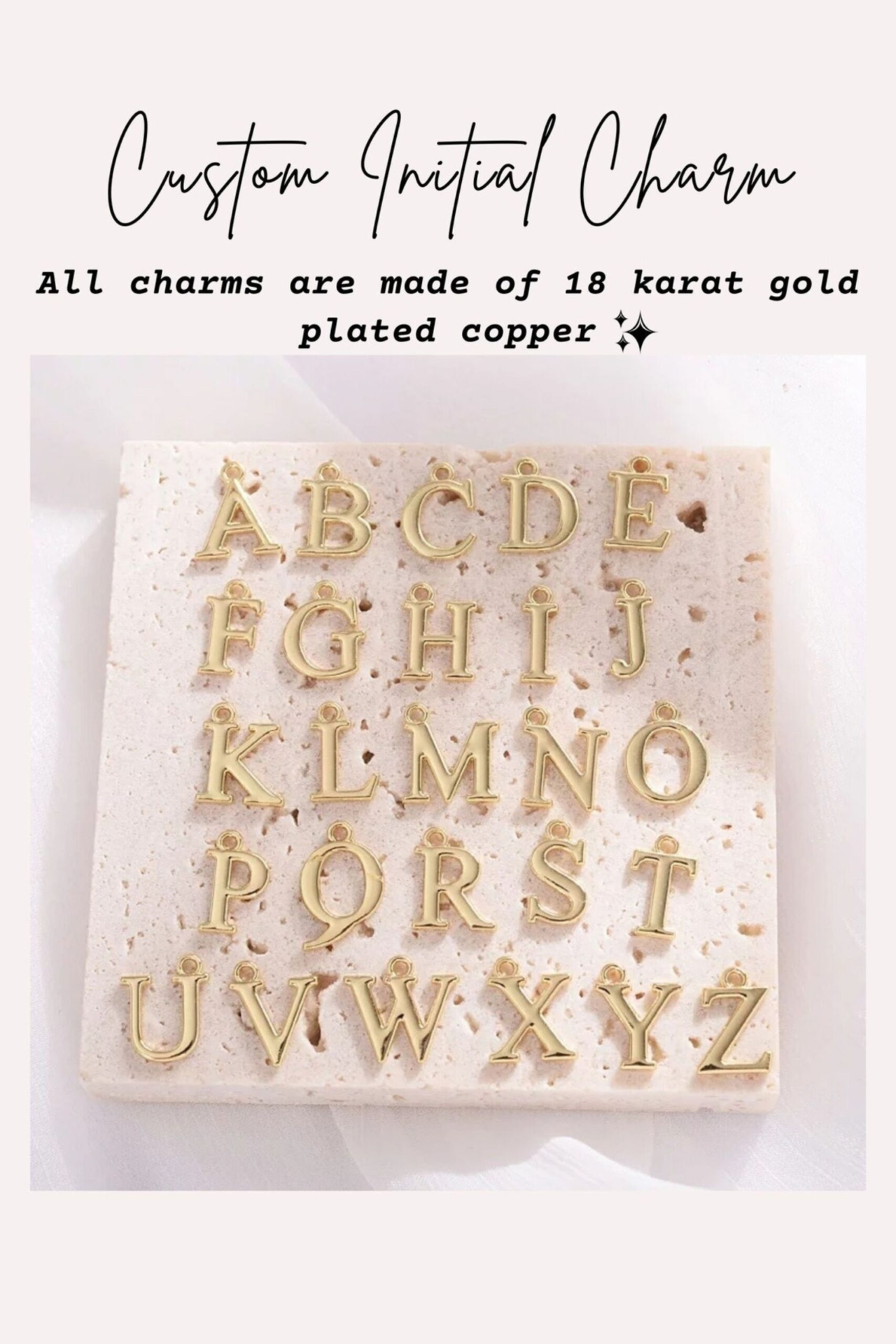 "Luck & Love" | Strawberry Quartz & Custom Initial Charm Phone Lanyard