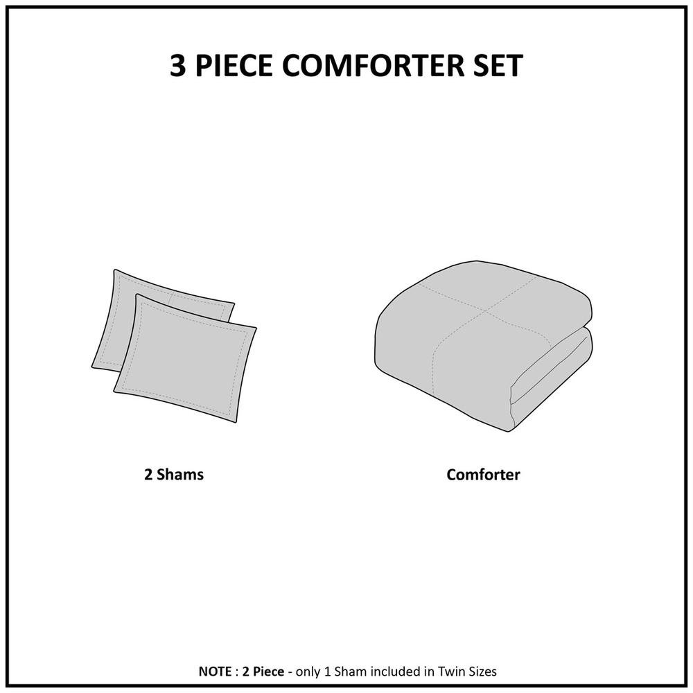 Ruched Fur Down Alternative Comforter Set