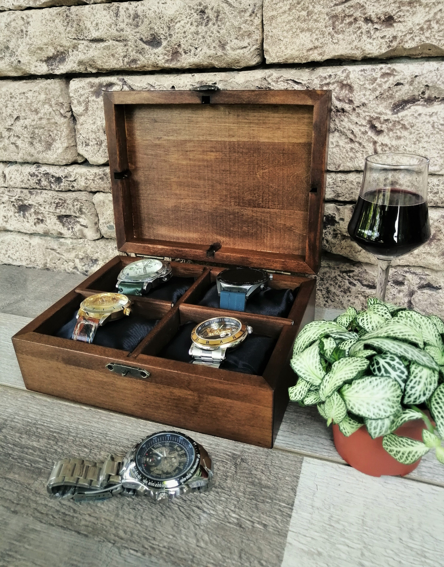 Watch Box for Men, Personalized Watch Case, Birthday Gift for Husband