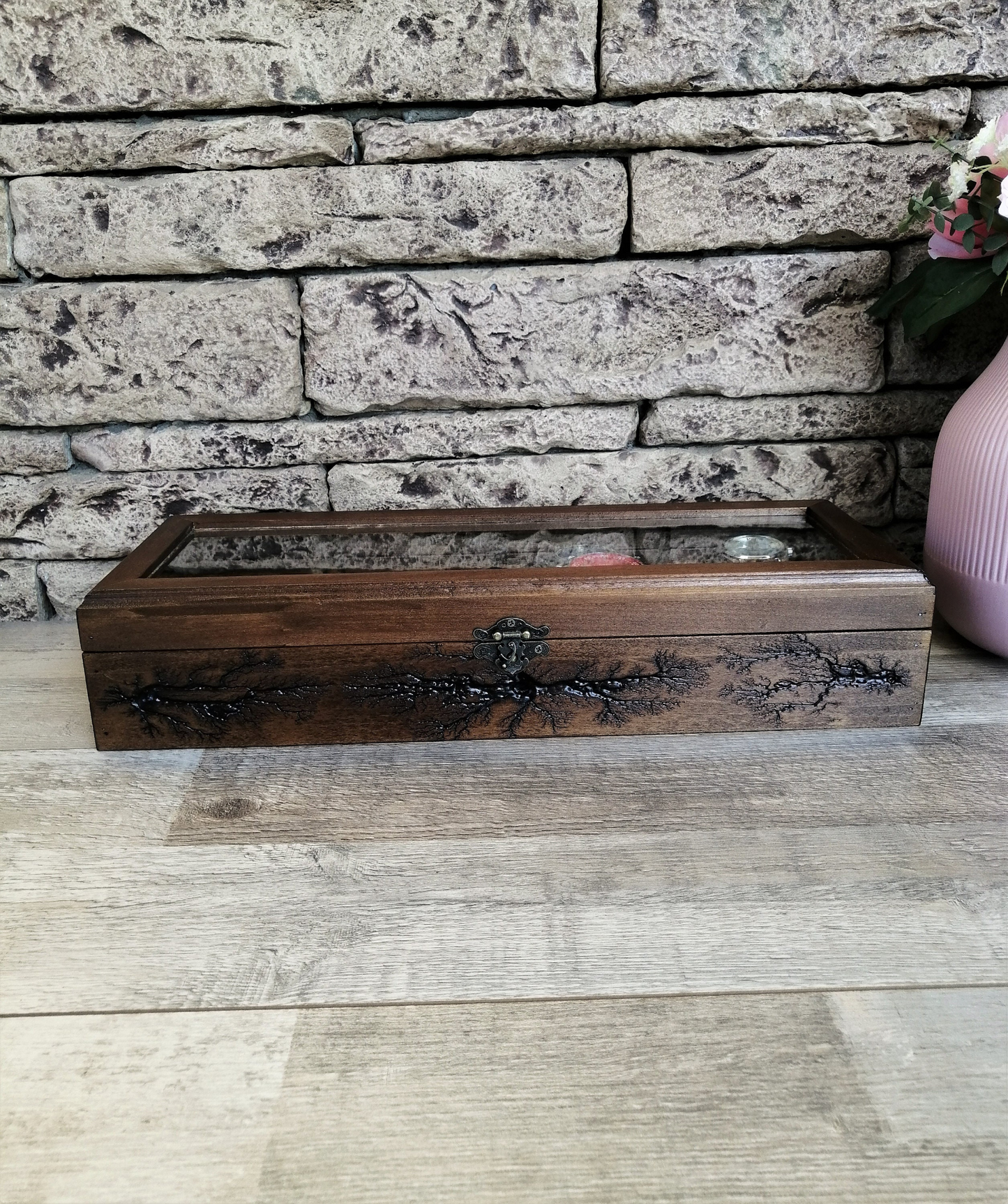 Watch Box for Men, Wood Watch Storage 8 Slots, Father's Day Gift for Dad