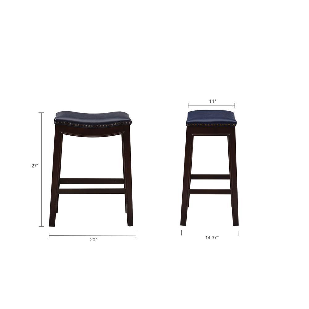 Belfast Saddle Counter Stool, Grey