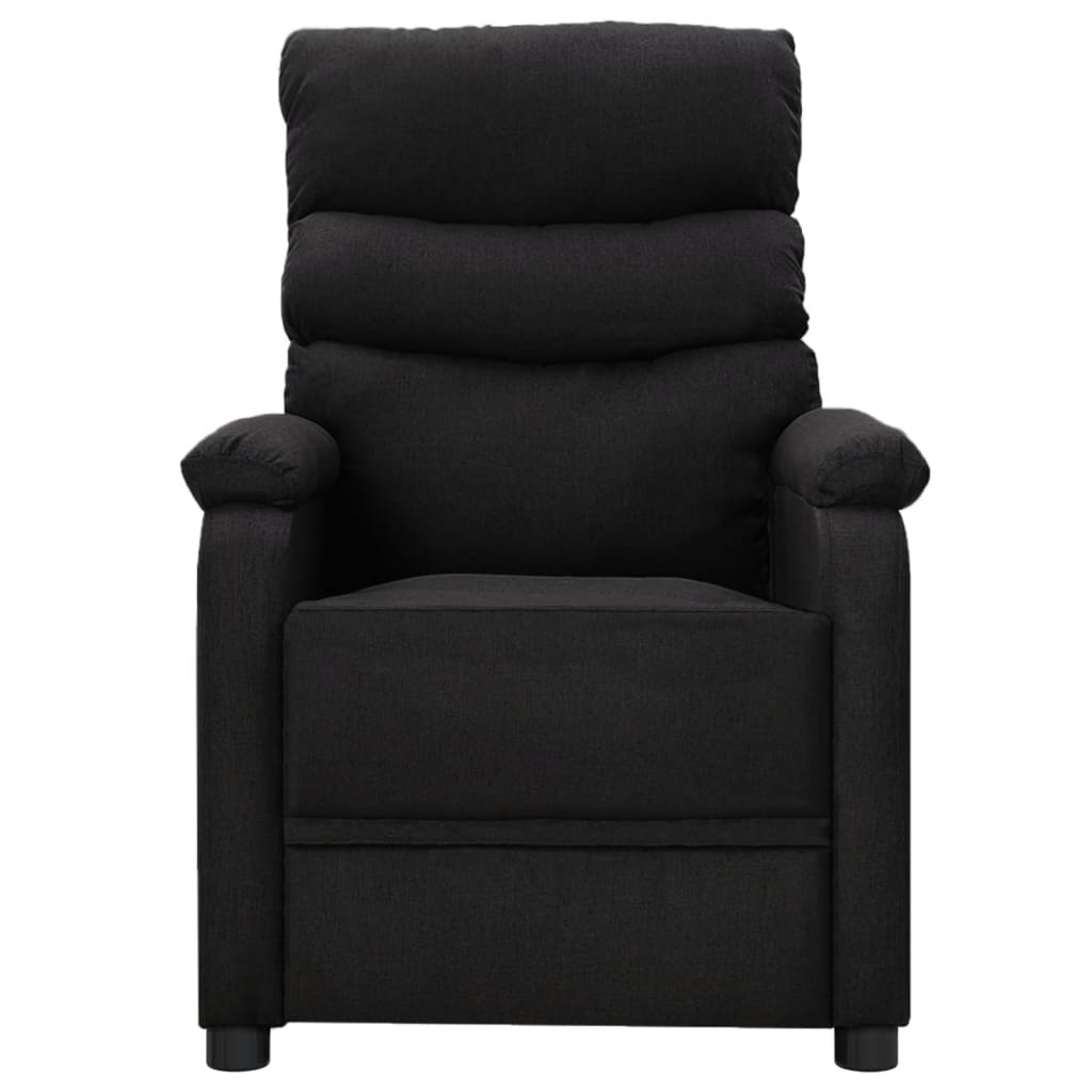 vidaXL Massage Reclining Chair Black Faux Leather