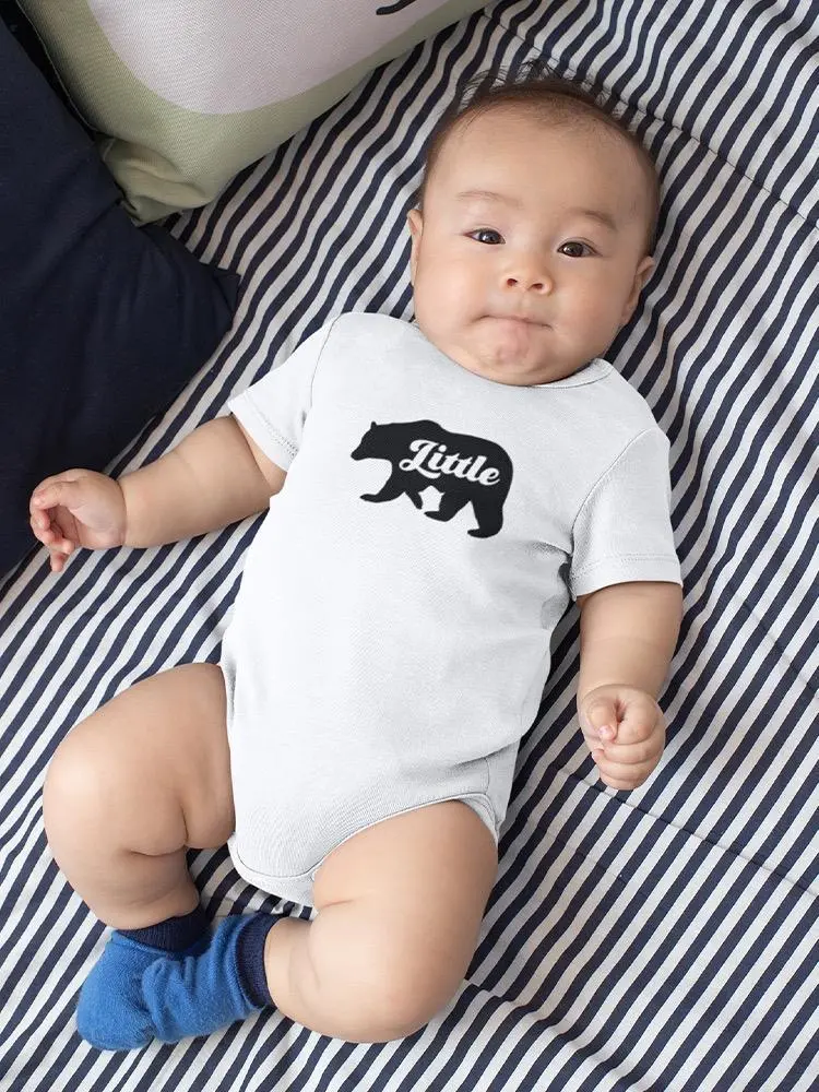 "Little" Bear Silhouette. Baby's Bodysuit