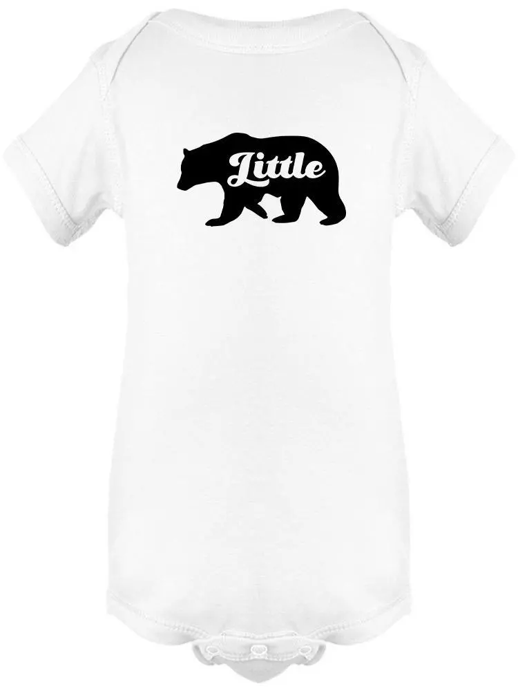 "Little" Bear Silhouette. Baby's Bodysuit