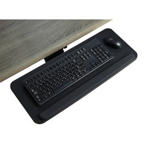 Lorell Universal Keyboard Tray - 5" Height x 10.9" Width - Black - 1