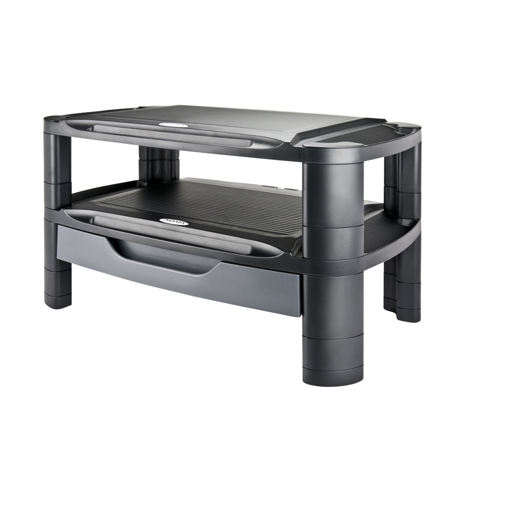 Extra Wide Professional Monitor/Printer Stand w/Drawer