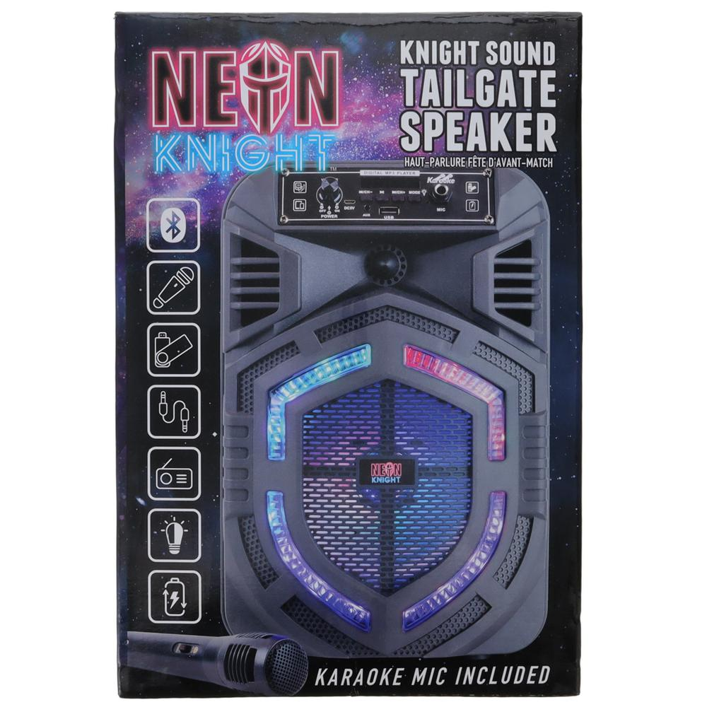 Neon Knight 8 inch Tailgate Bluetooth(R) Speaker Portable Speaker with Microphone NKTG