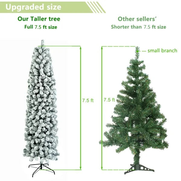 Pencil Flocking Christmas Tree