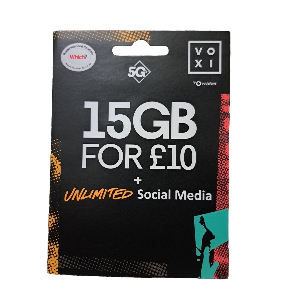 Voxi Pay As You Go Sim Card