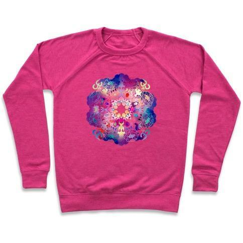 COLORFUL YOGA TEE CREWNECK SWEATSHIRT