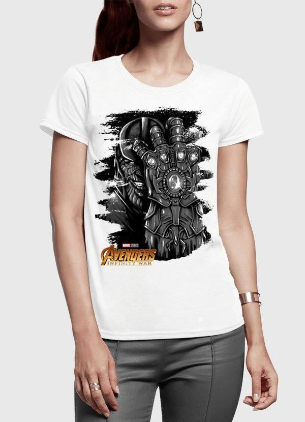 Thanos Avengers Half Sleeves Women T-shirt