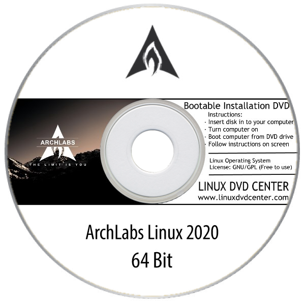 ArchLabs 2020.11.04 (64Bit) - Bootable Linux Installation DVD