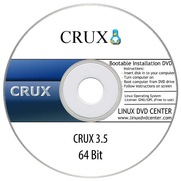 CRUX Linux 3.5 (64Bit) - Bootable Linux Installation DVD