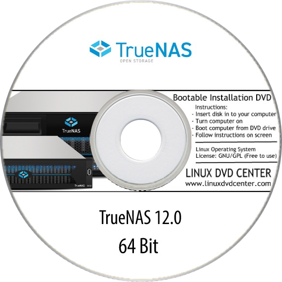 TrueNAS CORE 12.0-U5 (64Bit) - Bootable Linux Installation DVD