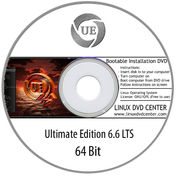 Ultimate Edition 6.6 LTS (64Bit) - Bootable Linux Installation DVD