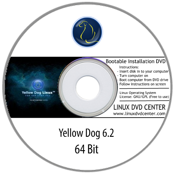 Yellow Dog Linux 6.2 (64Bit) - Bootable Linux Installation DVD