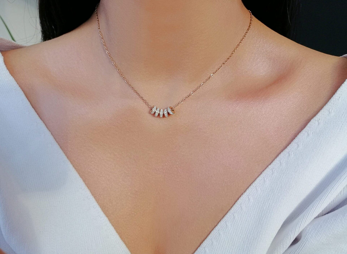 18K Rose Gold Filled Necklace