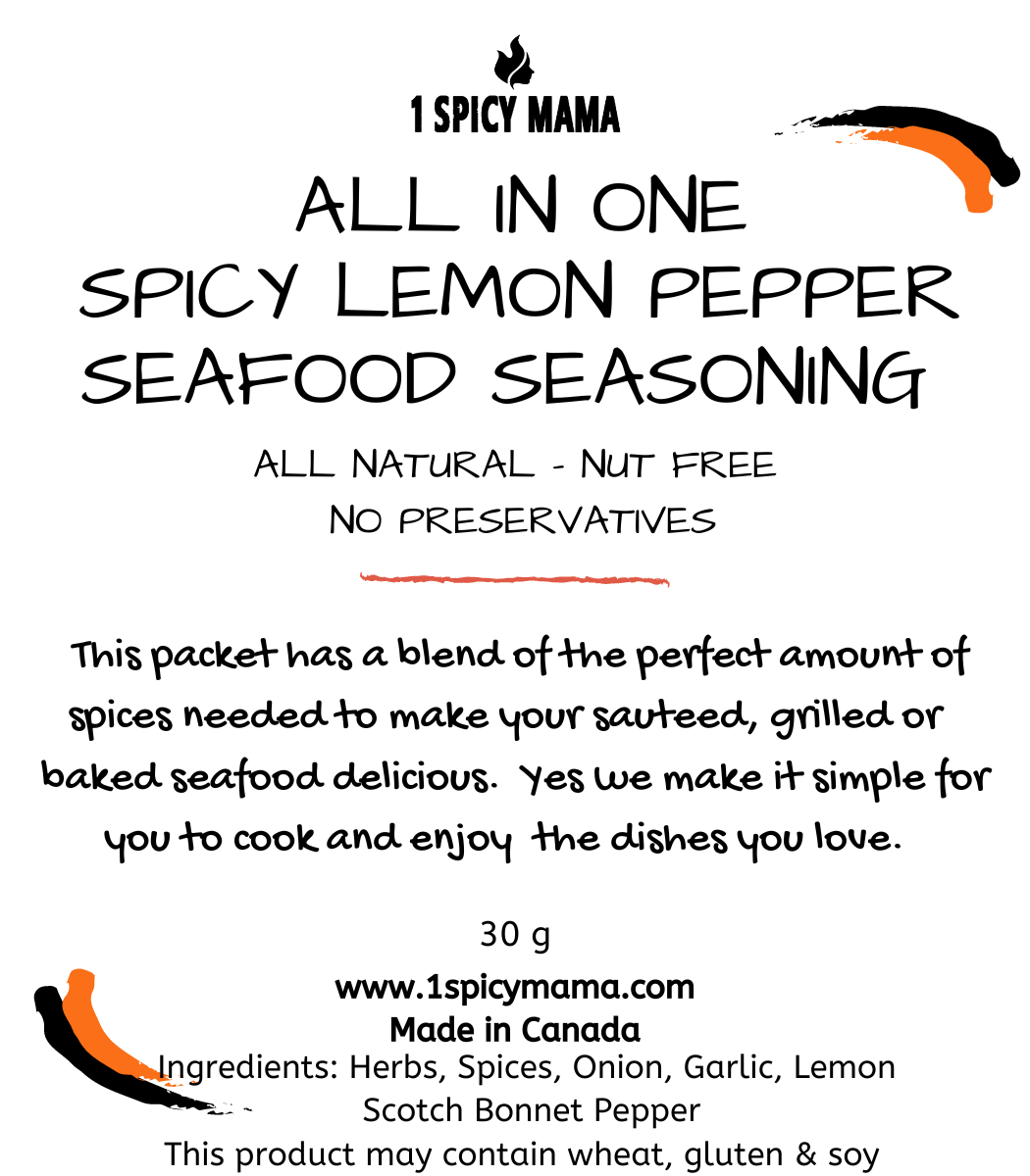 ALL IN ONE SPICY LEMON PEPPER SEAFOOD SEASONING
