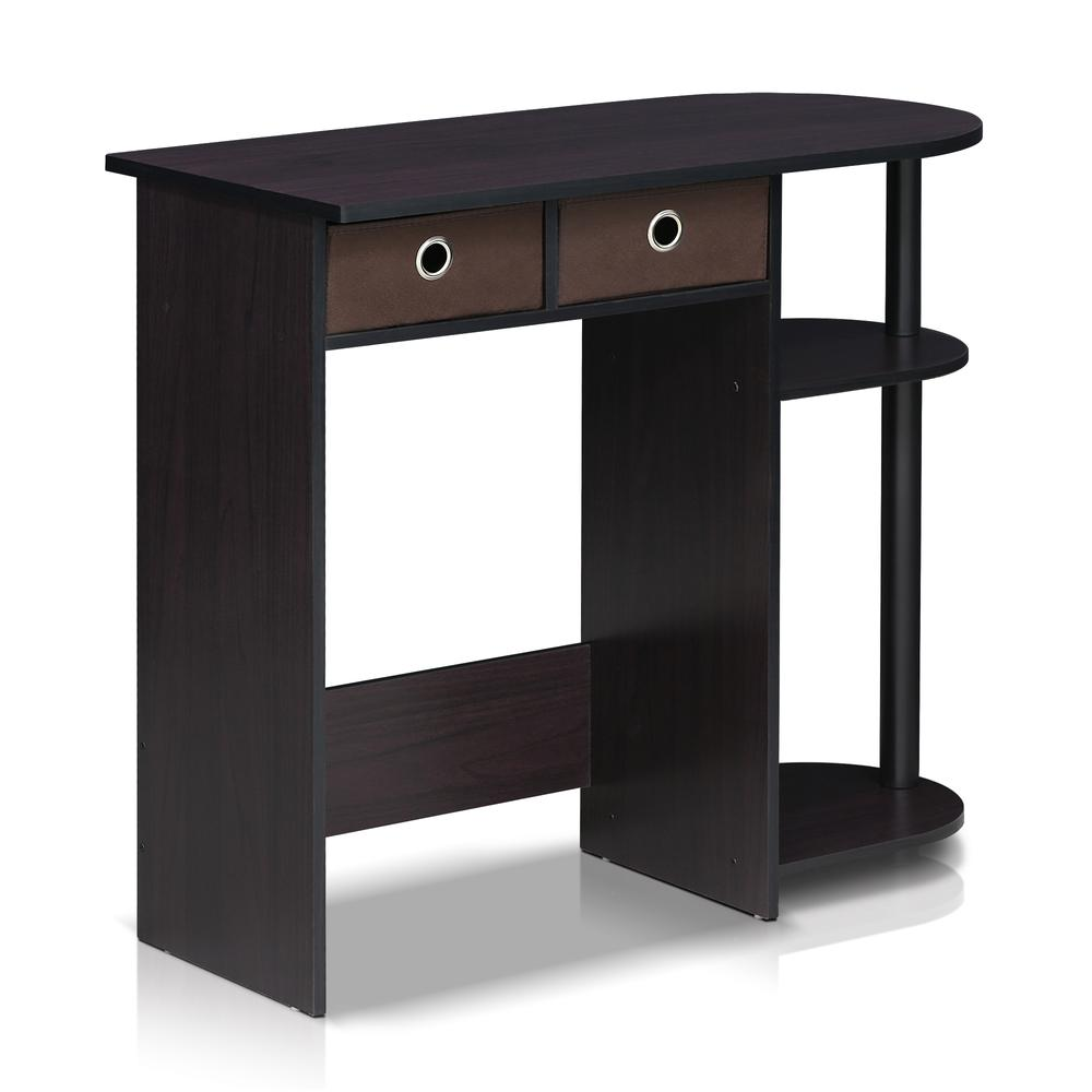 Furinno Go Green Home Laptop Notebook Computer Desk/Table, Dark Walnut, 11193DWN