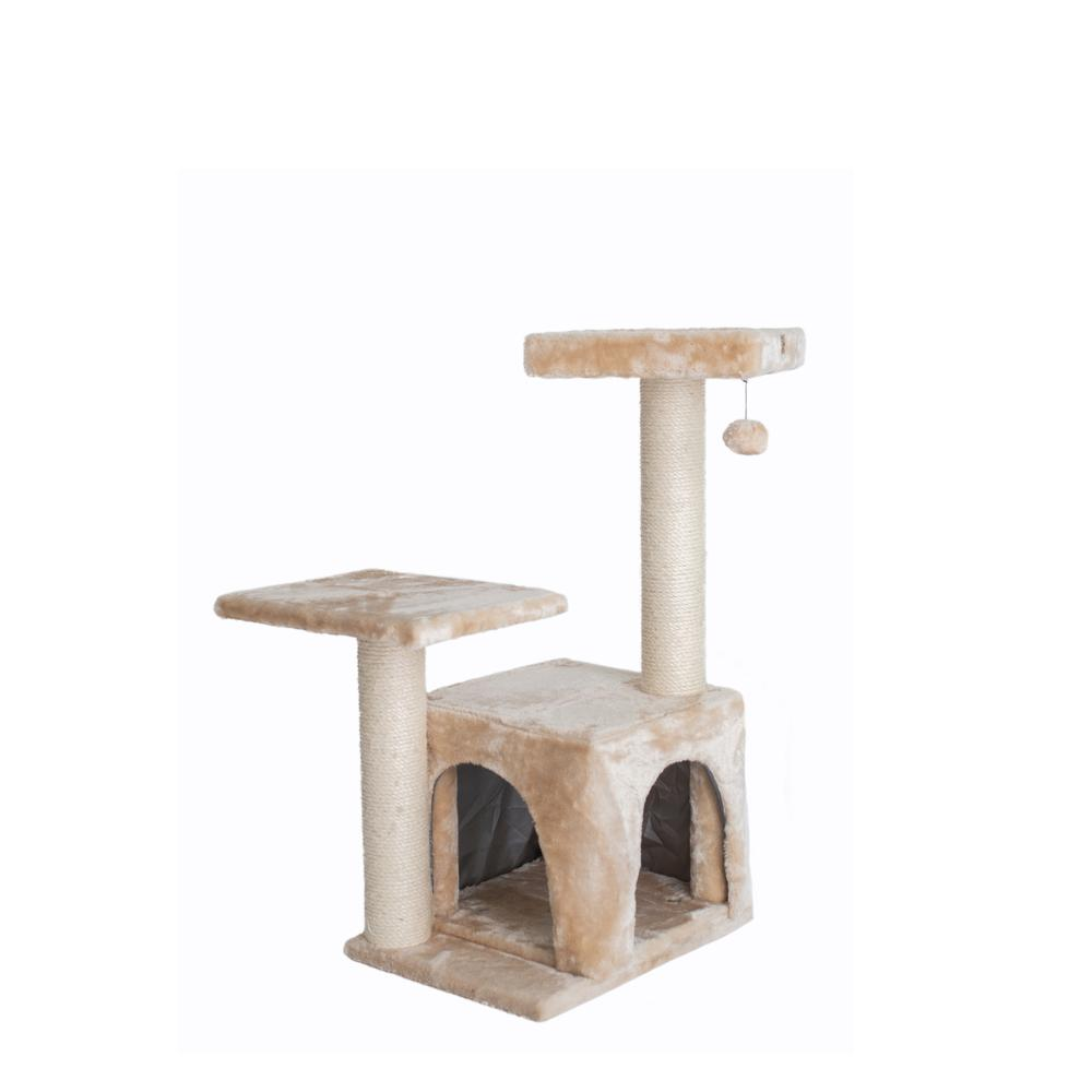 Armarkat Classic Real Wood Cat Tree A3207, 32-Inch Beige