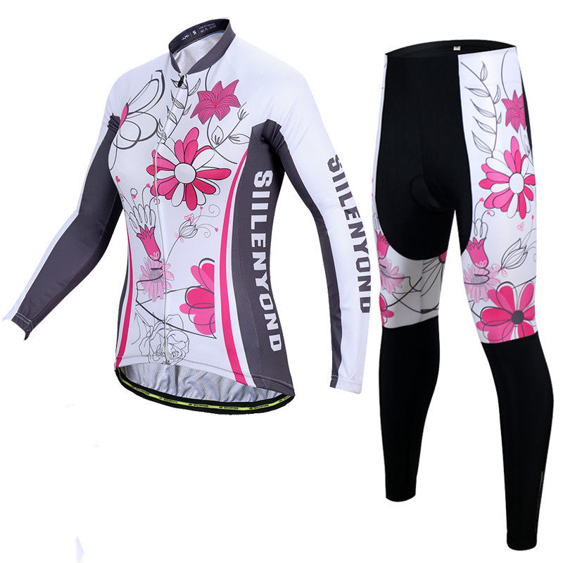 Pre-determined Winter Warm Cycling Jersey Suit Women