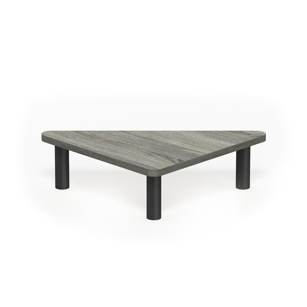 Furinno Turn-N-Tube Corner Monitor Riser Stand, French Oak Grey/Black