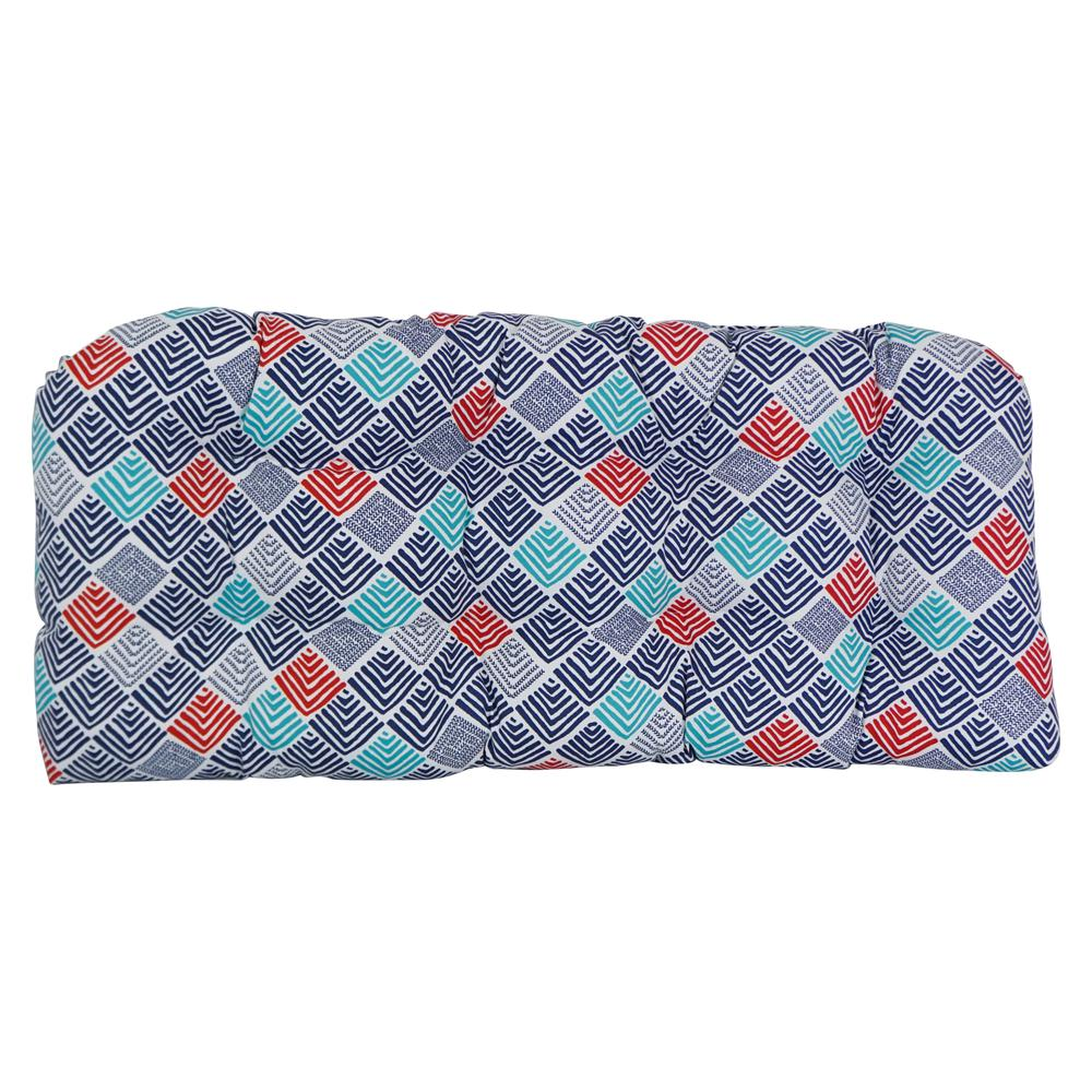 42-inch by 19-inch U-Shaped Patterned Spun Polyester Tufted Settee/Bench Cushion 93180-LS-OD-204