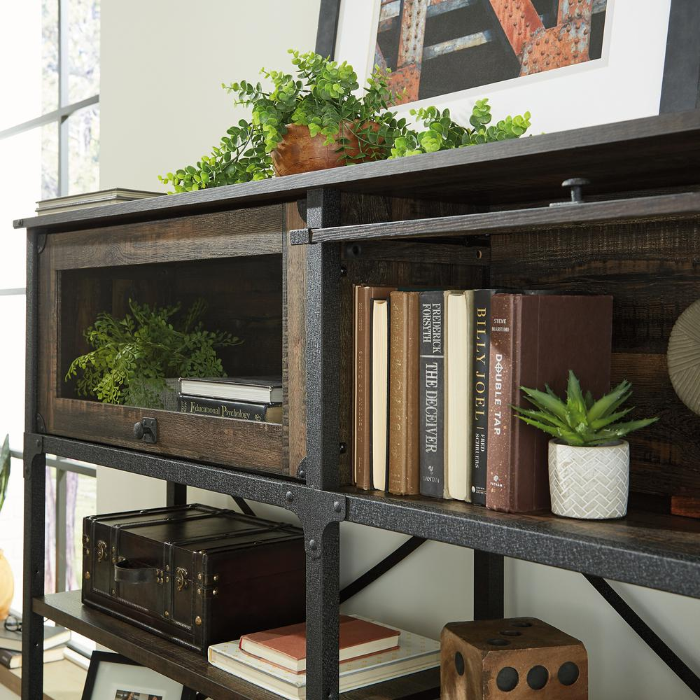 Steel River Large Hutch Carbon Oak