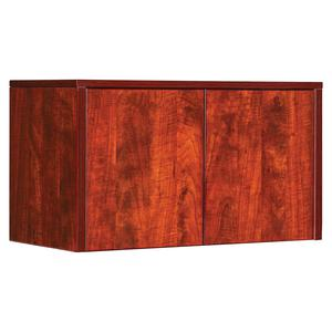 Lorell Essentials Cherry Wall Hutch Door Kit - 16.6" x 16" x 0.7" x 0.8" - Finish: Cherry