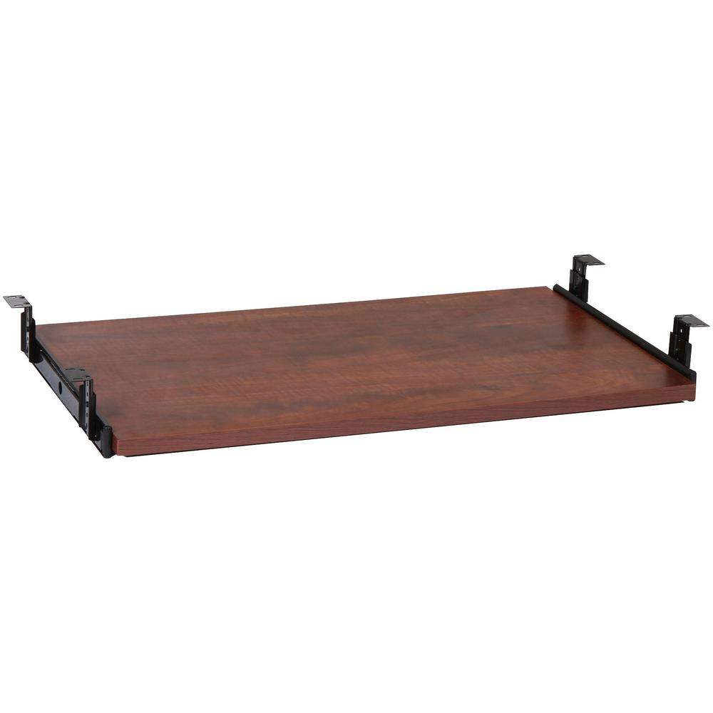 Lorell Cherry Laminate Keyboard Tray - 25.6" Width x 15.1" Depth - Cherry - 1