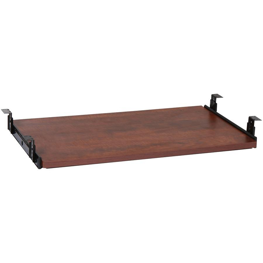 Lorell Cherry Laminate Keyboard Tray - 25.6" Width x 15.1" Depth - Cherry - 1