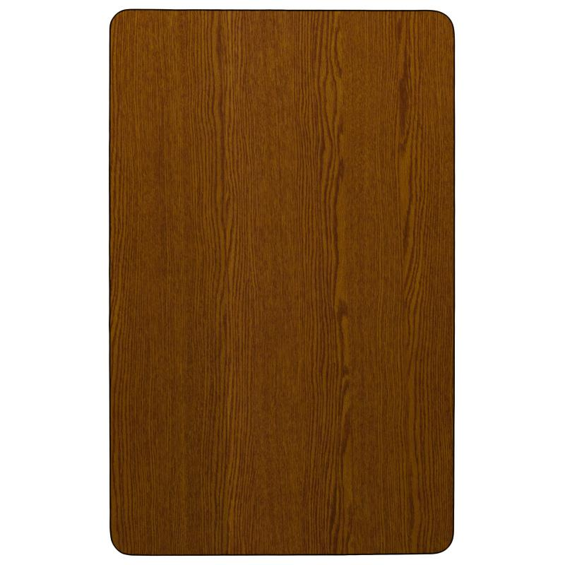 Mobile 30''W x 72''L Oak HP Activity Table - Standard Height Adjustable Legs