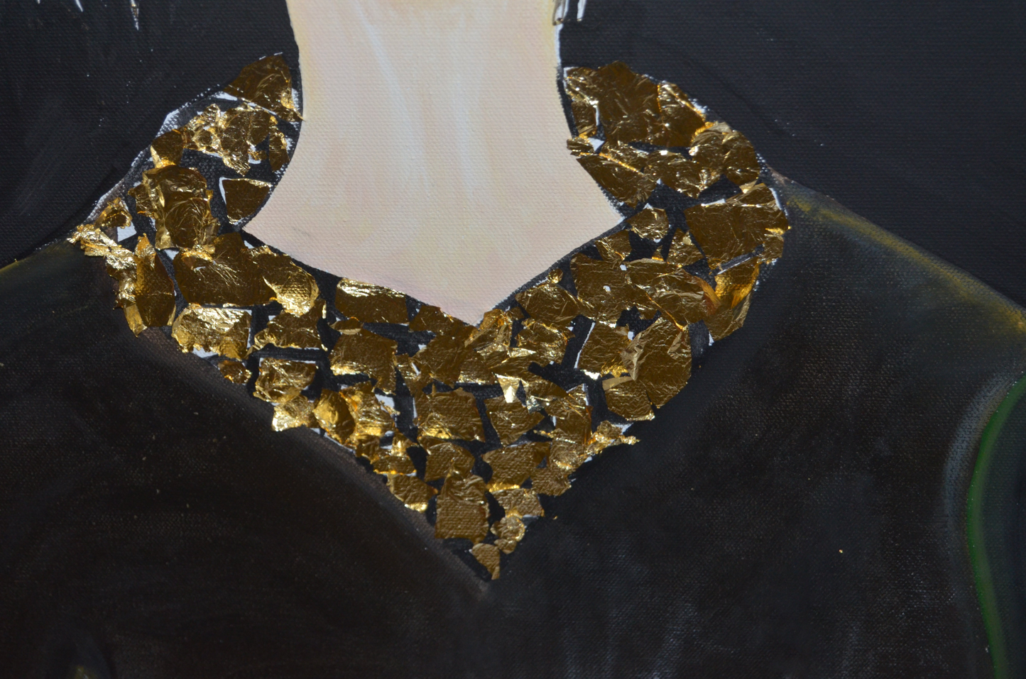 Original Painting Art work with oil paints on canvas, portrait, handmade, 100% made in the USA