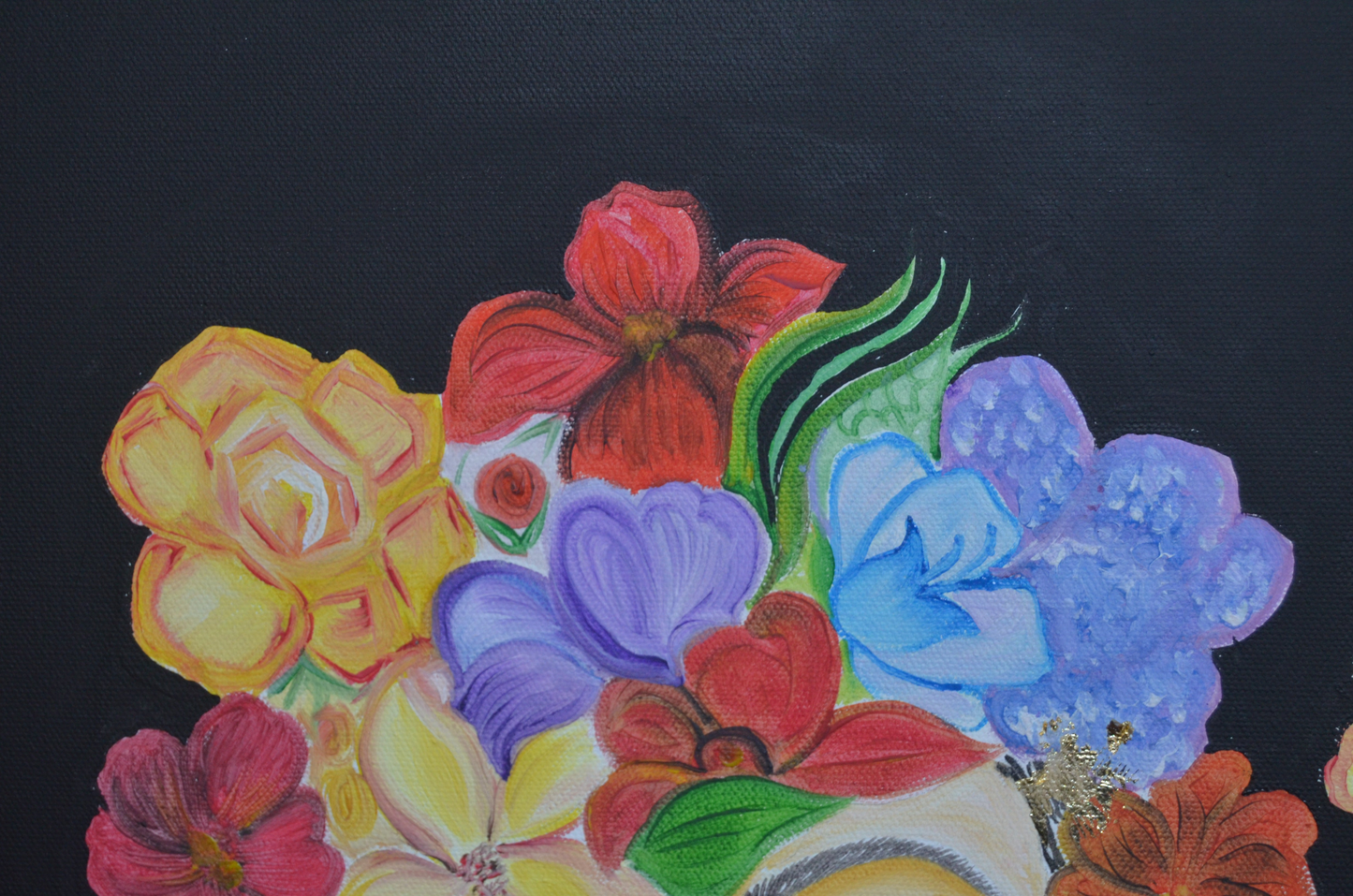 Original Painting Art work with oil paints on canvas, portrait, handmade, 100% made in the USA