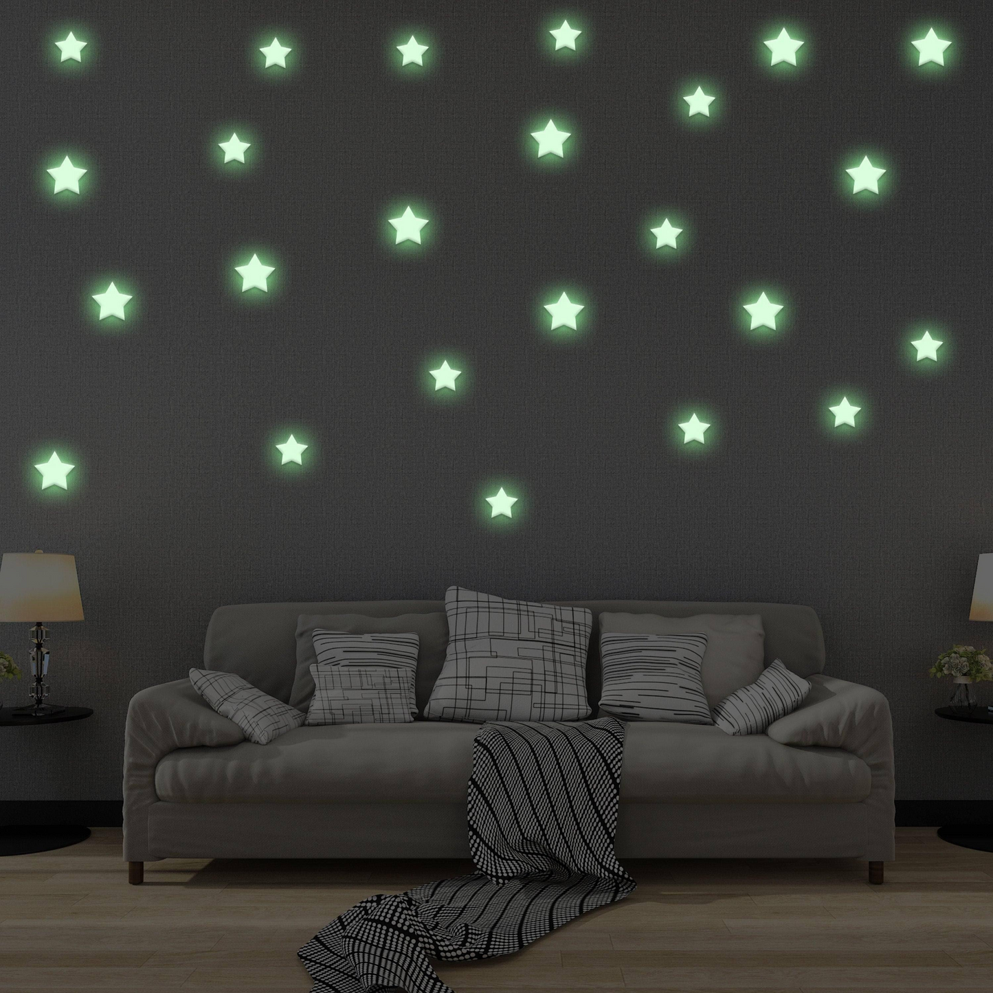 850 pcs Glow In The Dark Stars Stickers - The Star Glowing Ceiling Decals For Wall Room Kids Decor - Night Light Sky Realistic Stars Stick
