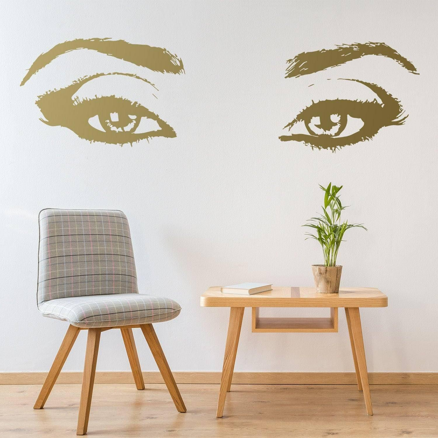 Woman Eye Vinyl Wall Sticker - Art Lash Face Girl Eyelash Decor Beauty Salon Decal - Pretty Sexy Beautiful Women Black Silhouette Mural