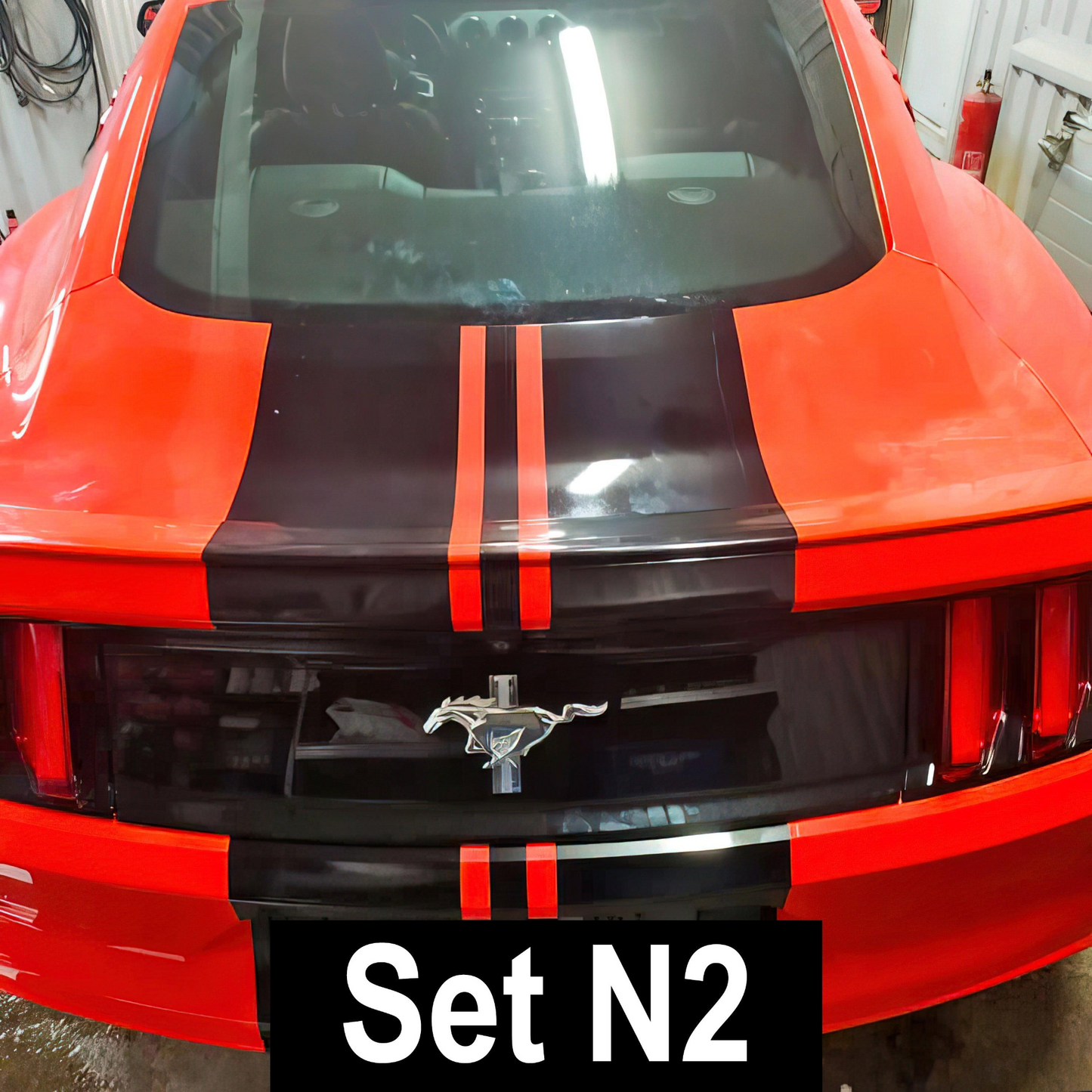 Racing Stripes Car Stickers - Auto Vinyl Decals RT - Full Vehicle Body Rally SRT GT Black Stripe Decal - Truck Sport Lines