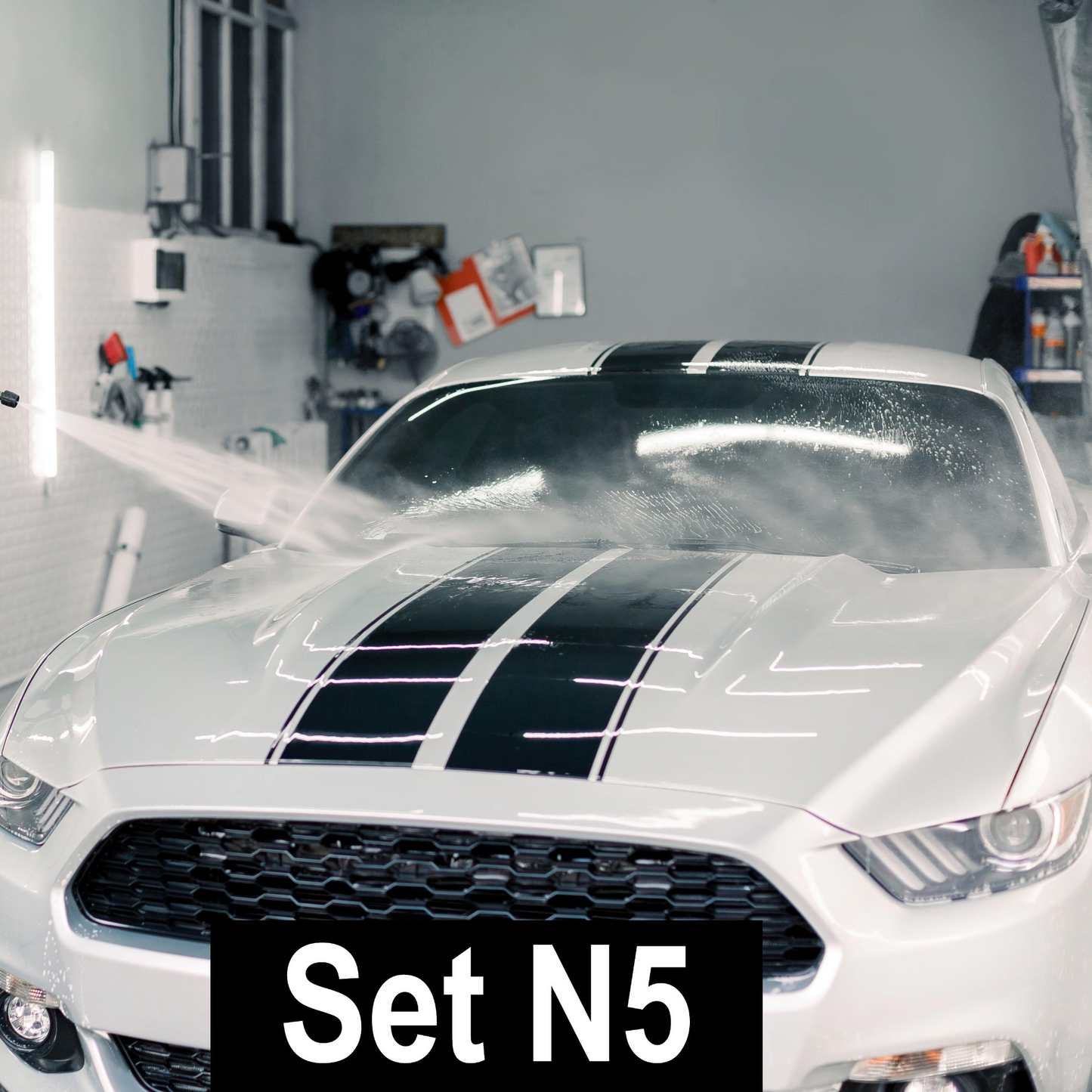 Racing Stripes Car Stickers - Auto Vinyl Decals RT - Full Vehicle Body Rally SRT GT Black Stripe Decal - Truck Sport Lines