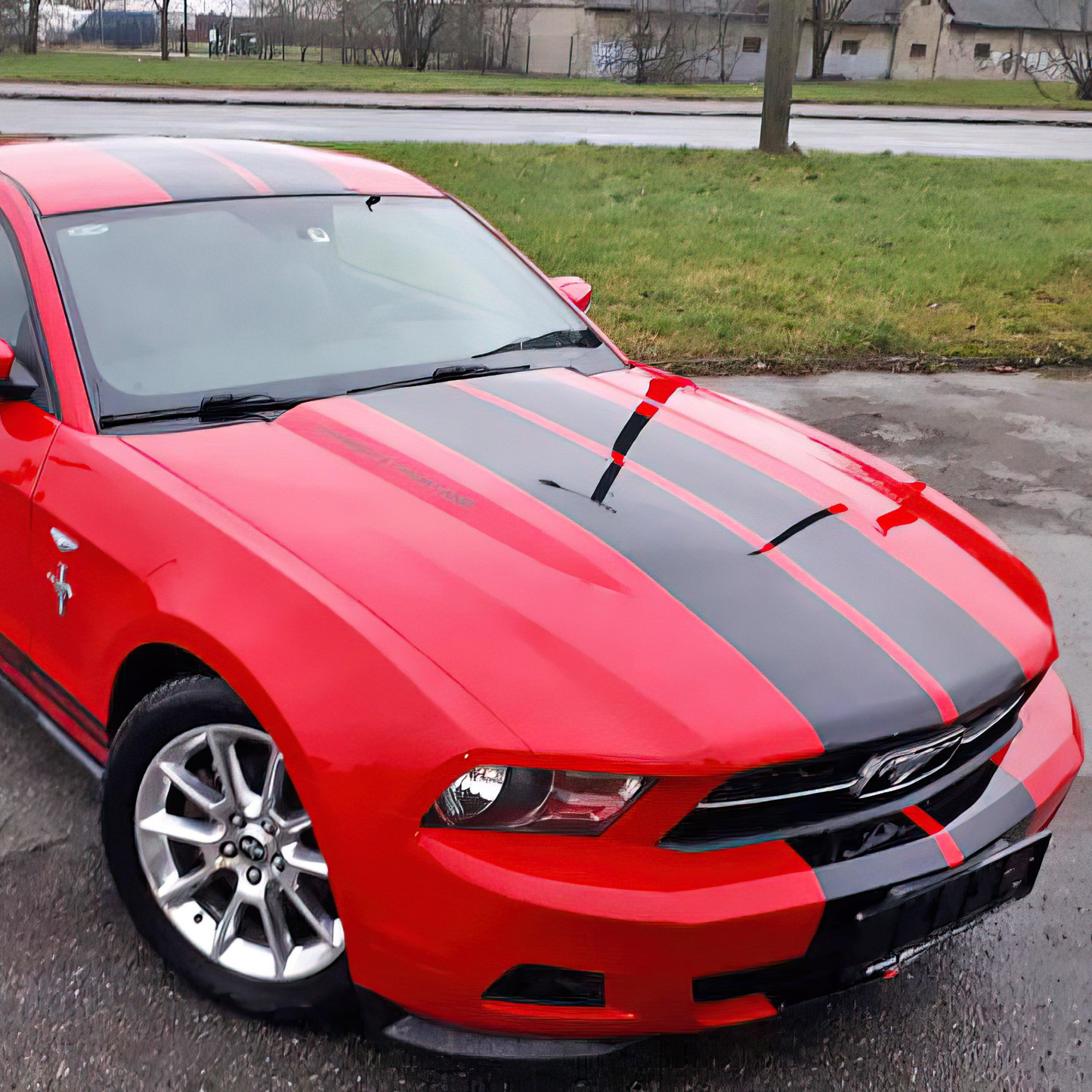 Racing Stripes Car Stickers - Auto Vinyl Decals RT - Full Vehicle Body Rally SRT GT Black Stripe Decal - Truck Sport Lines