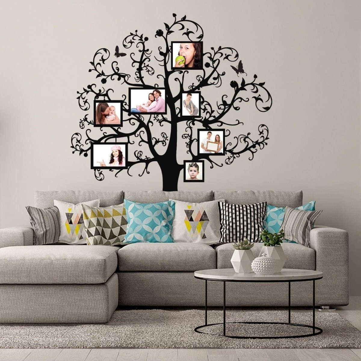 Chic Family Tree Wall Sticker Decal for Interior Decoration